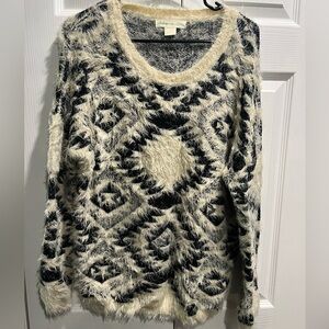 Black and Cream Sweater